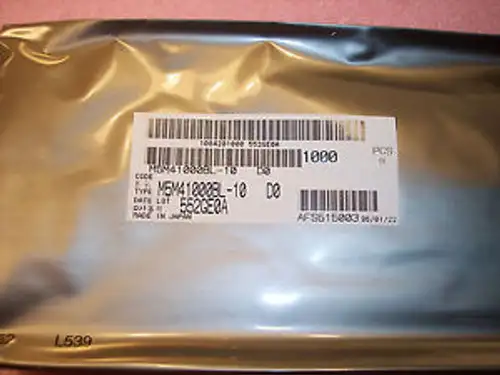 100 Pcs M5M41000Bl-10 Mitsubishi 1M X 1 Dram 20 Pin Zip .....1Meg X 1