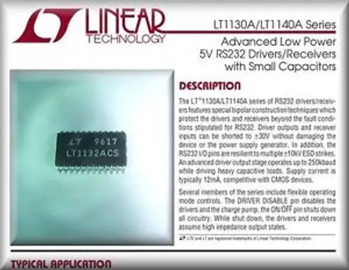 LT1132ACS LINEAR BRAND Thirty Two Pieces