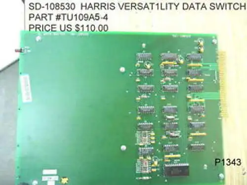 HARRIS FARINON VERSAT1LITY DATA SWITCH SD-108530 OPT 001