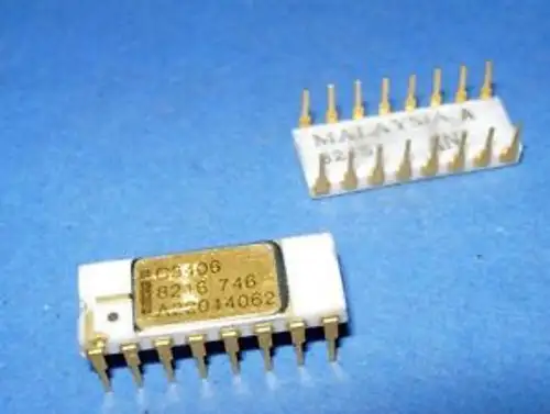C3406 Intel Gold White Ceramic Very Rare Vintage
