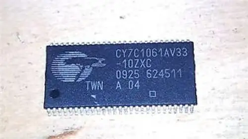 CY7C1061AV33-10ZXC 3.3V 16MBIT 1M BY 16 10NS 54TSOP-II 6 PER