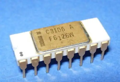 SRAM C3106A Intel Gold White Ceramic Very RARE