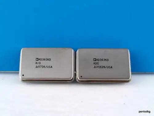 Ad363Kd Adc + Ad363Kd Ais Analog Devices Set Gold Pins Veri Rare