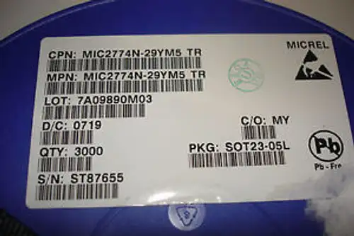 Micrel Mic2774N-29Ym5 Ic Superrvisor Dual 2.93V Sot23-5 3000Pc Reel