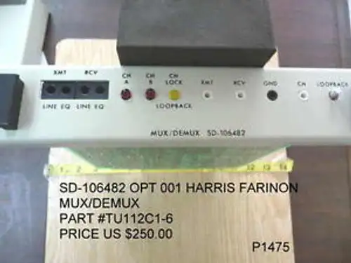 Sd-106482 Opt 001 Mux/Demux Harris Farinon