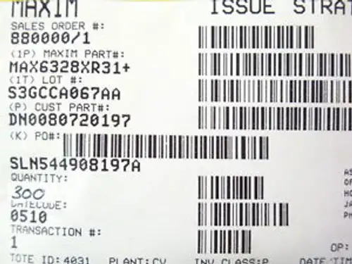 300 Pcs Maxim Max6328Xr31 Mpu/Reset Circ 3.08V Sc70-3 Integrated Circuits