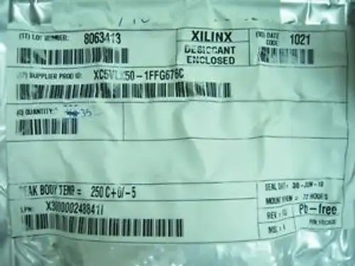 Xc5Vlx50-1Ffg676C Xilinx Ic Fpga Virtex-5 50K 676Fbga