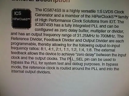 Idt #8745Bylf Clock Generator Lqfp32 Factory Sealed 75-Pcs