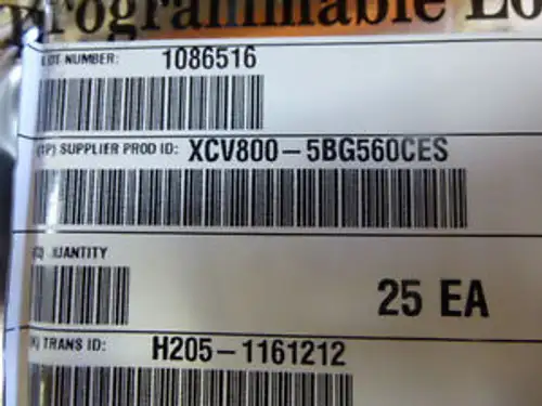 Xcv800-5Bg560C Virtex 2.5V 880K Gate Fpga 560 Pin Bga Pkg