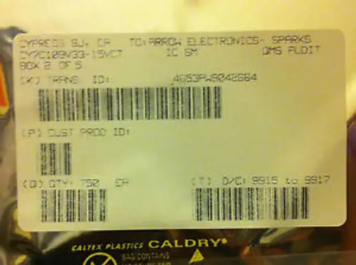 750 ~ Cypress Cy7C109V33-15Vct Ics In Factory Packaging