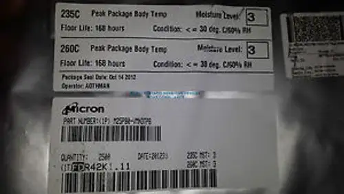 New 2 500 Micron M25P80-VMN3TPB (p6b1)