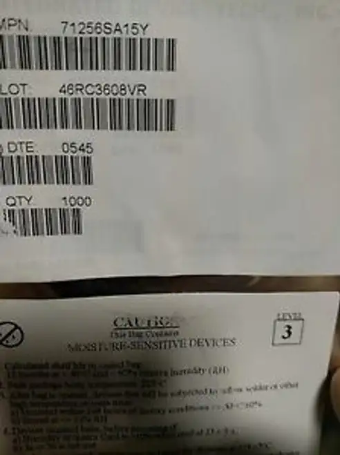 IDT71256SA15Y 2K SRAM ASYNC SGL 5V 256KBIT 32KX8 15NS 28PIN SOJ