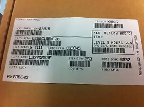 EE80C196KC20-INTEL-68-Pin PLCC Microcontroller-LOT 250 pcs Reel OBSOLETE