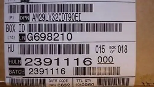 AM29LV320DT-90EI QTY960 / S29AL032D90TFI030 32 MEG FACT SEALED