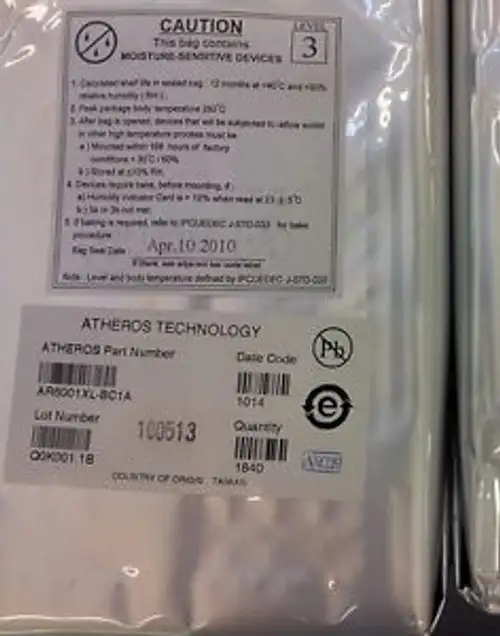 AR6001XL-BC1A AR6001XL Embedded 802.11a/b/g Solution (1840 PER FACTORY PKG)