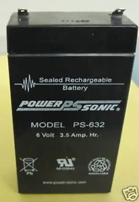 BATTERY F0R AMSCO 2047 STERILIZER UNIT 6V PS-632 4 EACH