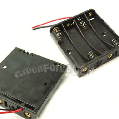 100 pcs 4 AAA 10440 KR03 Cells Battery Size Clip Plastic Storage Case Holder