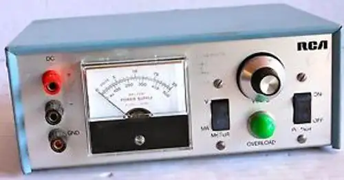 RCA CONSTANT VOLTAGE DC POWER SUPPLY WP-703A OUTPUT 0 TO 20VDC 0 TO 500MA INP