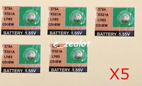 5Pcs Lr521 Batteries Coin Batteries Watch Batteries Perfect