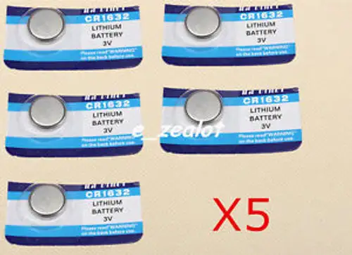 5Pcs Cr1632 Button Batteries 3V Perfect Li Battery