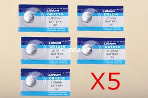 5Pcs Cr1216 Button Batteries 3V Li Battery