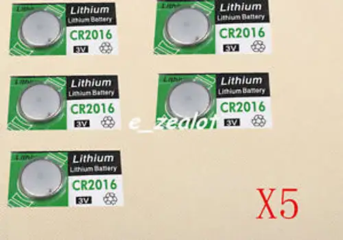 5Pcs Cr2016 Button Batteries 3V Perfect Li Battery