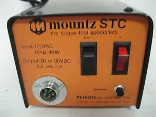 Mountz STC/ #1603001/ input-120vac/60Hz 48W/0utput-20or 30vdc