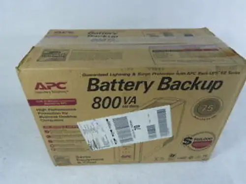 APC BR800BLK Uninterruptable 1-Outlet Power Supply 120V 540W