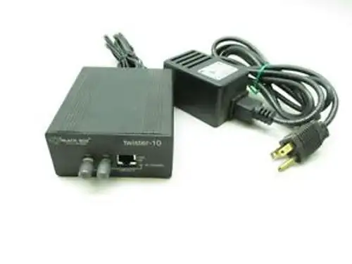 BLACK LE611A-ST-R2 TWISTER-10 MEDIA 10BASE-FL MODULE CONVERTER D458241