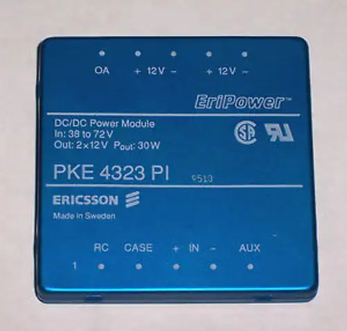 Ericsson EriPower PKE 4323 PI DC-DC Converters 38v-72v In - 2x12v 30w Out
