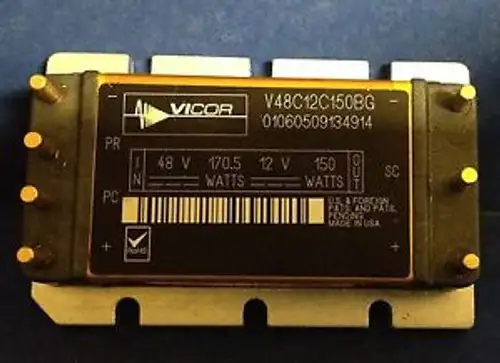Vicor DC/DC-Stromrichter # V48C12C150BG~ 12v 150W