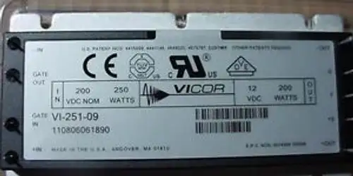 Vi-251-09 150-250Vdc To 12Vdc 200W Dc/Dc Converter W/ Boost Modules Vi-B51-02