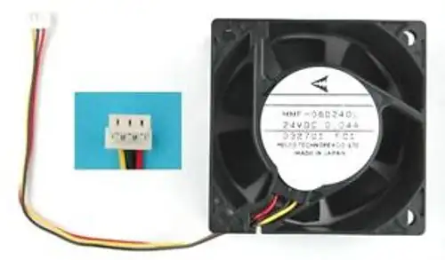 New Melco Technorex Cooling Fan 3 wires with senser MMF-06D24DL-FC1 0.04A 24VDC