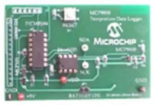 Microchip Mcp9800Dm-Dl Pic16F6784 Mcp9800 Temp Data Logger Demo Board
