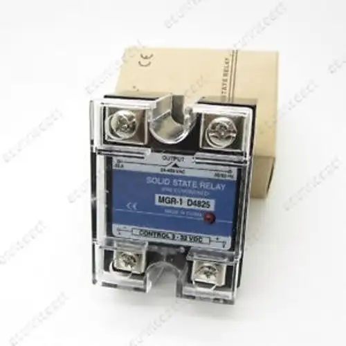 10PCS 25A SSR Solid State relay DC Control AC DC3-32V Control AC24-480V D4825