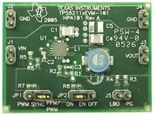 Texas Instruments Tps62110Evm-101 Tps62110Dc/Dc ConverterStep DownEval Module