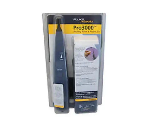 New Fluke Networks Fluk-Hc26000900 Pro 3000 Tone Generator With Probe Kit
