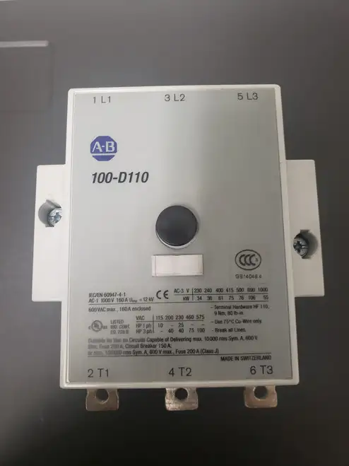 Allen Bradley 100-D110 3-Pole Contactor