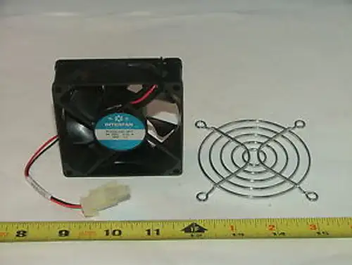 FAN FOR CABINET COOLING W/SCREENINTERFANPO035-24D-3B-724 VDC.13A