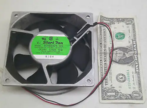 SILENT FAN MODEL SCND24Z4-912 RUSHLESS DC FAN BALL BEARING TYPE DC24V 0.42A 10W