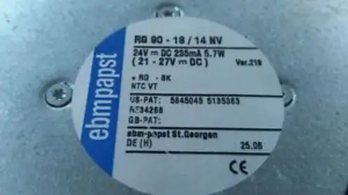 Ebmpapst RG 90-18/14 NV cooling fan
