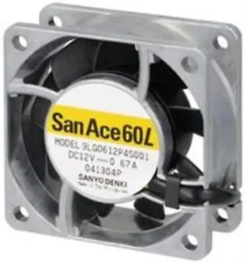 01X2757 Sanyo Denki - Sanace Fans 9Lg0612P4J001 Dc FanAxial60Mm12Vdc390Ma