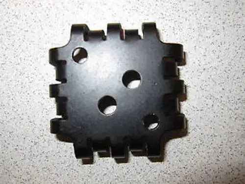 BLACK ANODIZED HEATSINK MIL SPEC NAS4121-117B 1.75x1.75x0.25