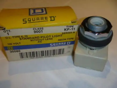 Square D Pilot Light w/ no lens 120v 9001 KP-11