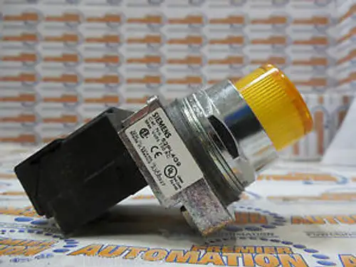 SIEMENS 52PL4G9 PILOT LIGHT TRANSFORMER TYPE 123-130 VOLTS AC AMBER