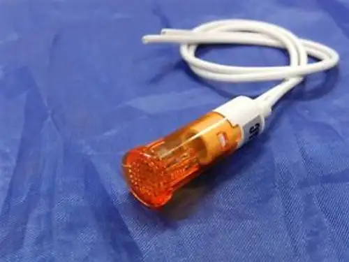 LOT 100 PLI-9W-PM-5A-120V-L LED 9MM MINI PILOT LIGHT AMBER 120V AC/DC WIRE