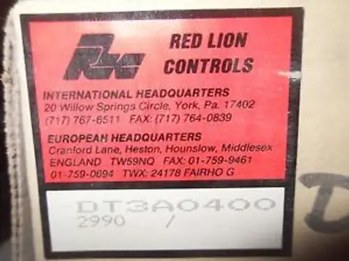 Q12 1 RED LION DT3A0400 RATE INDICATOR MODULE