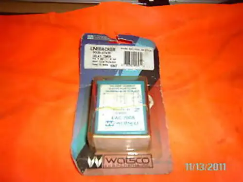 WATSCO VINTAGE LINEBACKER SOLID STATE DELAY TIMER #EAC-700A ADJ 6 SEC-8MIN 1026