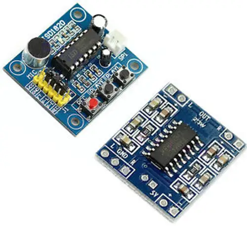 ISD1820 Voice Recorder + 5V 3W Digital D Audio Amplifier + Mic Sound Loudspeaker