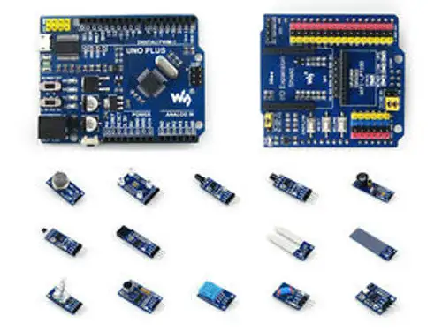 UNO PLUS Pack MEGA328P Development Board Arduino UNO R3 Compatibe+Sensor Modules